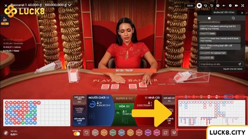 Soi cầu Baccarat là nhìn vào kết quả và tìm ra quy luật về của các cửa